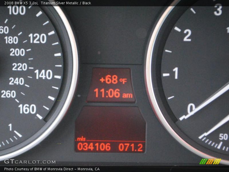 Titanium Silver Metallic / Black 2008 BMW X5 3.0si
