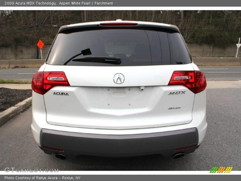Aspen White Pearl / Parchment 2009 Acura MDX Technology