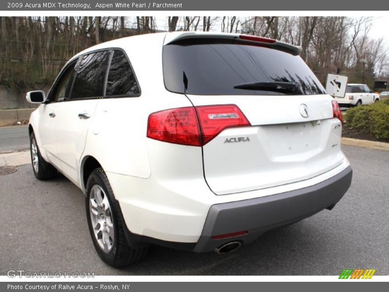 Aspen White Pearl / Parchment 2009 Acura MDX Technology