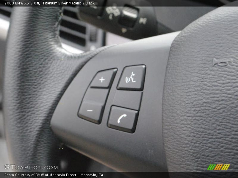 Titanium Silver Metallic / Black 2008 BMW X5 3.0si