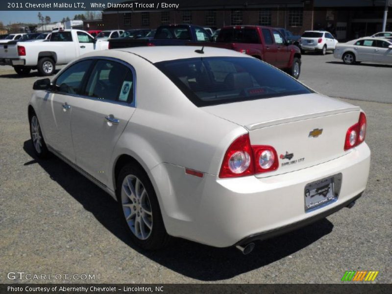 White Diamond Tricoat / Ebony 2011 Chevrolet Malibu LTZ