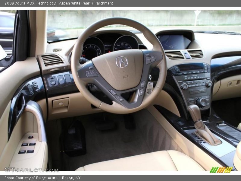 Aspen White Pearl / Parchment 2009 Acura MDX Technology