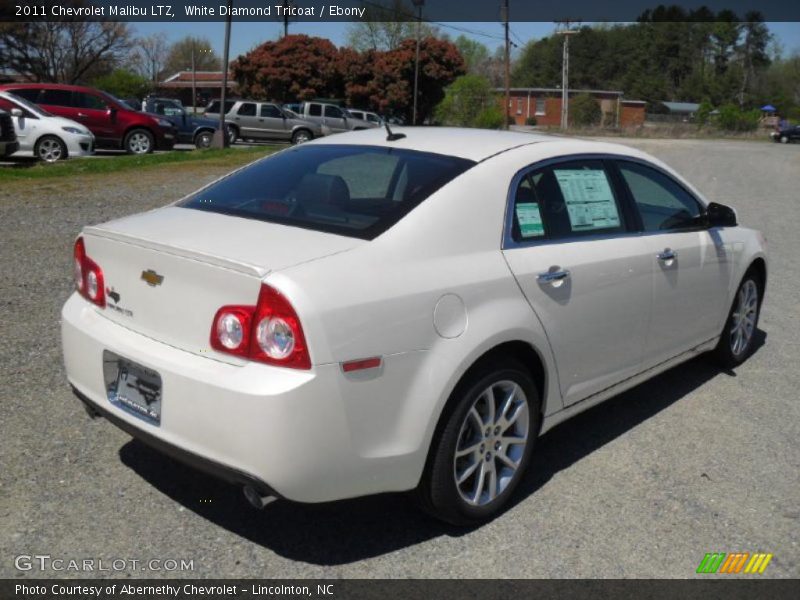 White Diamond Tricoat / Ebony 2011 Chevrolet Malibu LTZ