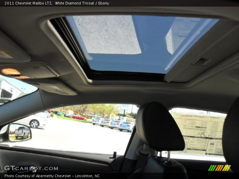 White Diamond Tricoat / Ebony 2011 Chevrolet Malibu LTZ