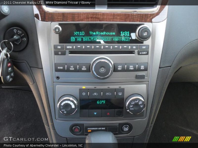 White Diamond Tricoat / Ebony 2011 Chevrolet Malibu LTZ