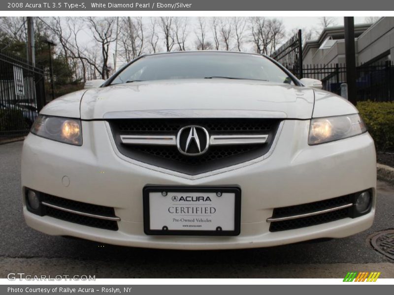 White Diamond Pearl / Ebony/Silver 2008 Acura TL 3.5 Type-S