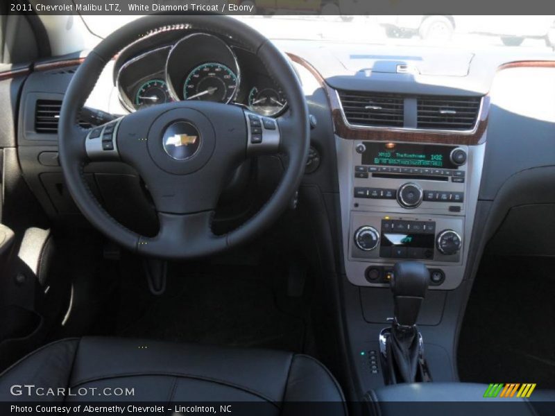 White Diamond Tricoat / Ebony 2011 Chevrolet Malibu LTZ