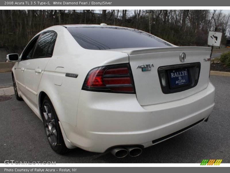 White Diamond Pearl / Ebony/Silver 2008 Acura TL 3.5 Type-S