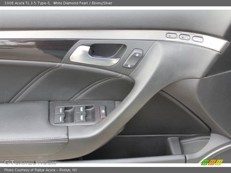 White Diamond Pearl / Ebony/Silver 2008 Acura TL 3.5 Type-S