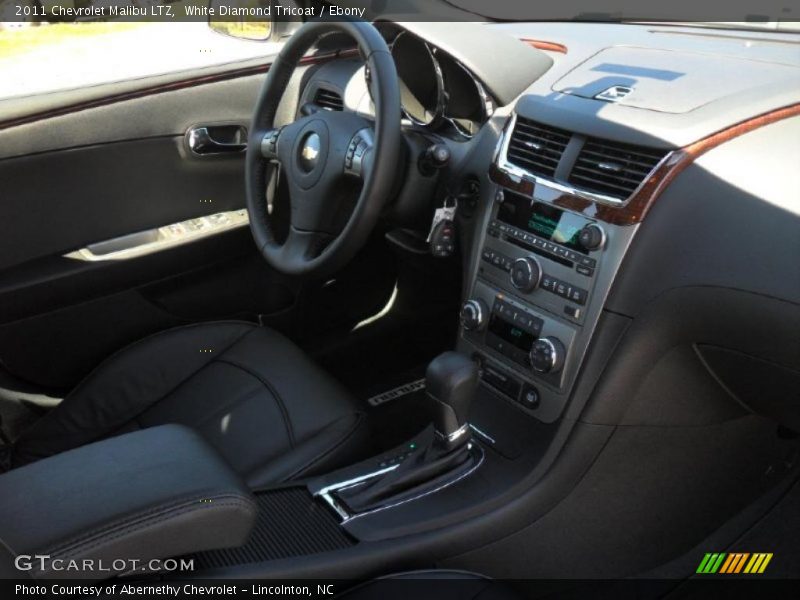 White Diamond Tricoat / Ebony 2011 Chevrolet Malibu LTZ