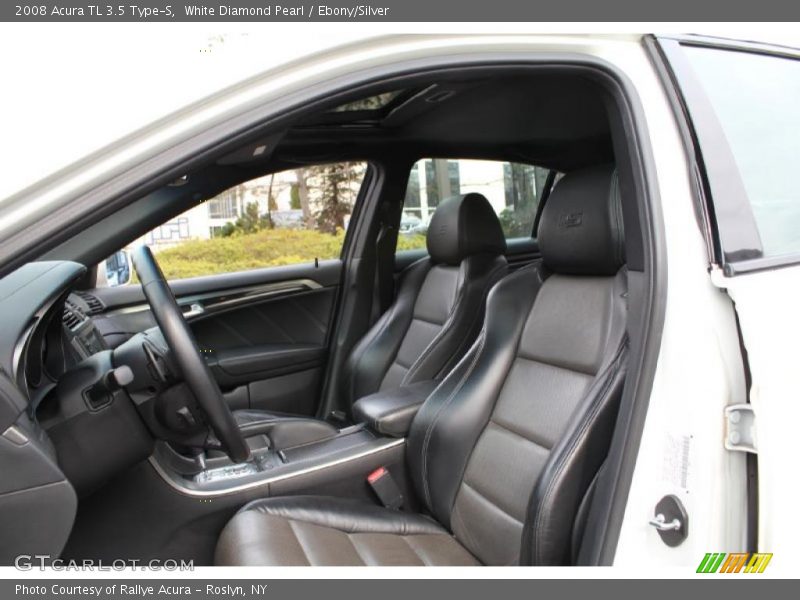 White Diamond Pearl / Ebony/Silver 2008 Acura TL 3.5 Type-S