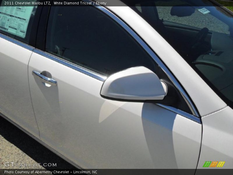 White Diamond Tricoat / Ebony 2011 Chevrolet Malibu LTZ