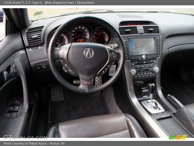 White Diamond Pearl / Ebony/Silver 2008 Acura TL 3.5 Type-S