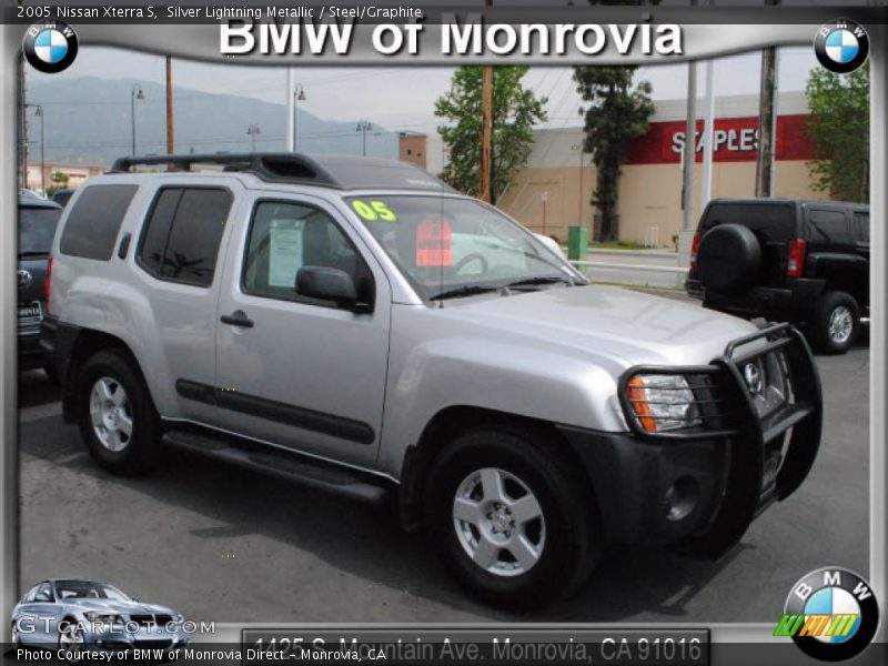 Silver Lightning Metallic / Steel/Graphite 2005 Nissan Xterra S