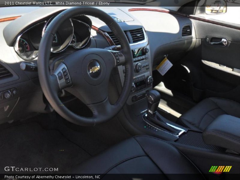 White Diamond Tricoat / Ebony 2011 Chevrolet Malibu LTZ