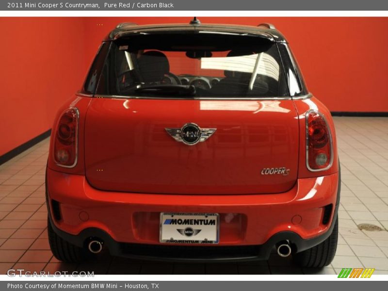 Pure Red / Carbon Black 2011 Mini Cooper S Countryman
