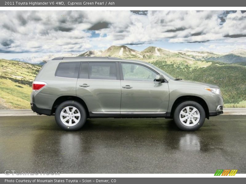 Cypress Green Pearl / Ash 2011 Toyota Highlander V6 4WD