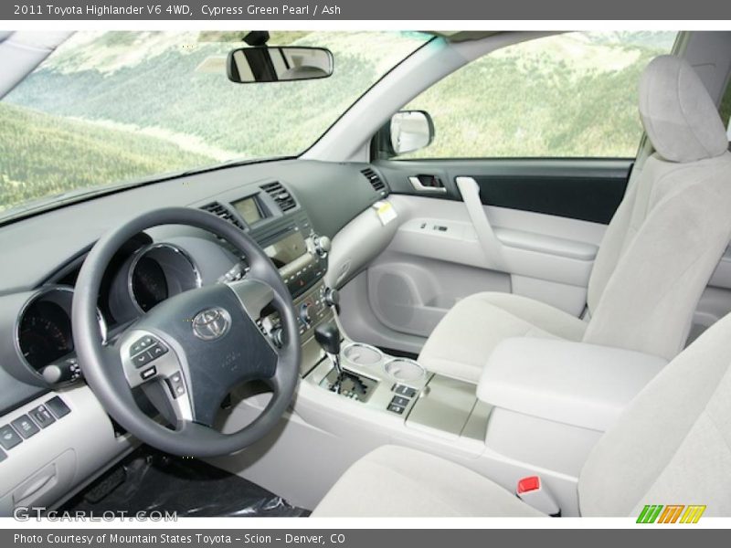 Cypress Green Pearl / Ash 2011 Toyota Highlander V6 4WD