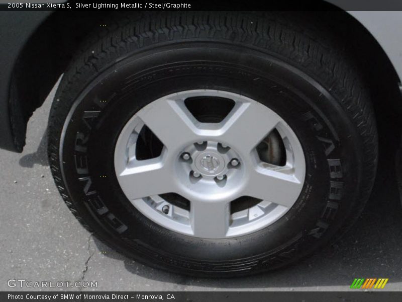 Silver Lightning Metallic / Steel/Graphite 2005 Nissan Xterra S