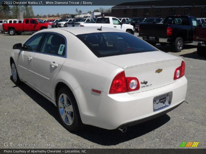 White Diamond Tricoat / Ebony 2011 Chevrolet Malibu LT