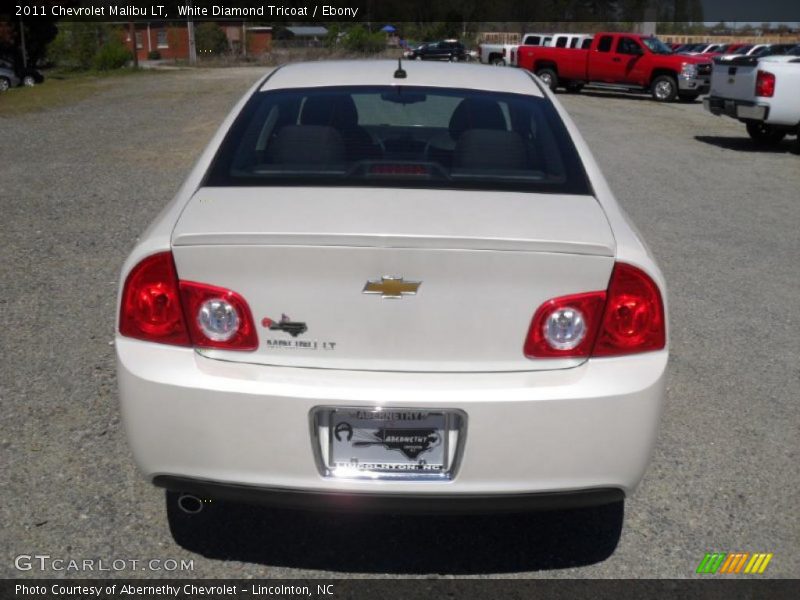 White Diamond Tricoat / Ebony 2011 Chevrolet Malibu LT