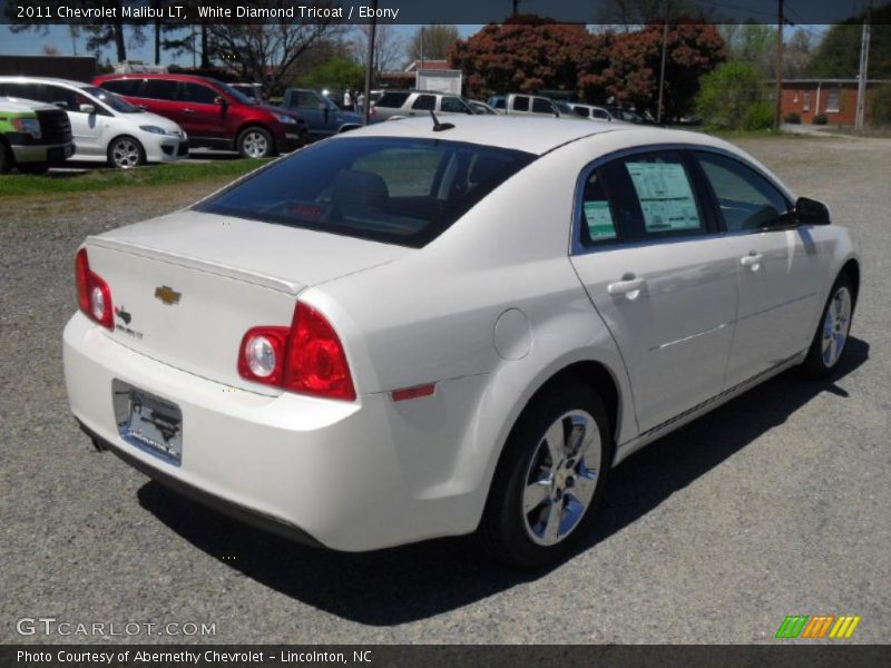 White Diamond Tricoat / Ebony 2011 Chevrolet Malibu LT