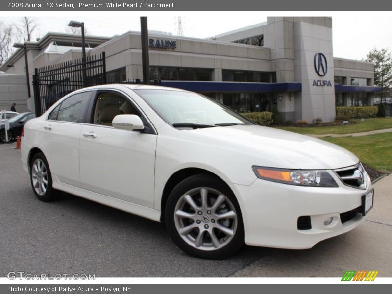 Premium White Pearl / Parchment 2008 Acura TSX Sedan