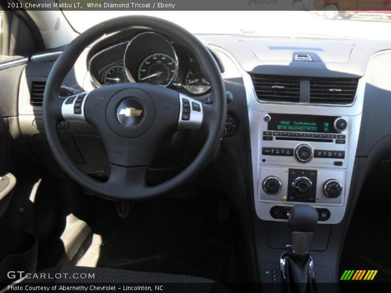 White Diamond Tricoat / Ebony 2011 Chevrolet Malibu LT