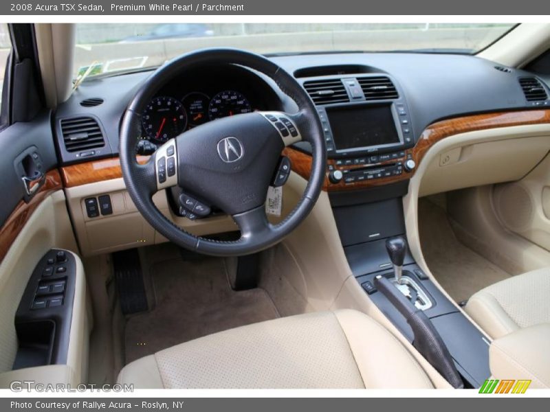 Premium White Pearl / Parchment 2008 Acura TSX Sedan