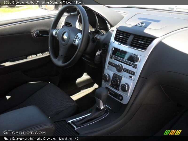 White Diamond Tricoat / Ebony 2011 Chevrolet Malibu LT