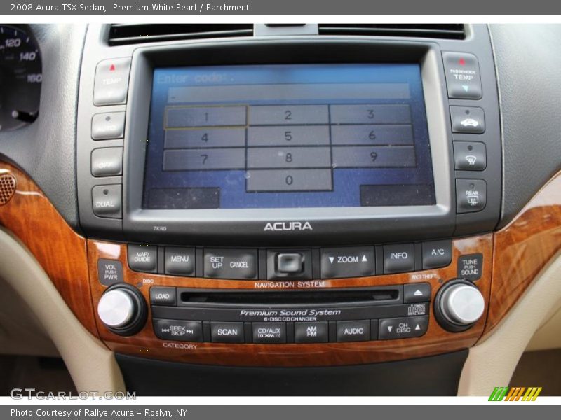 Premium White Pearl / Parchment 2008 Acura TSX Sedan