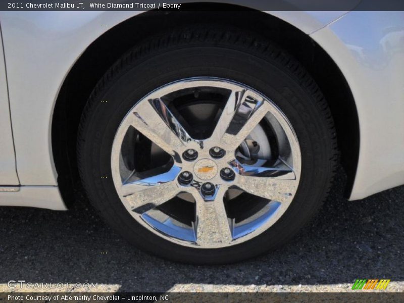 White Diamond Tricoat / Ebony 2011 Chevrolet Malibu LT