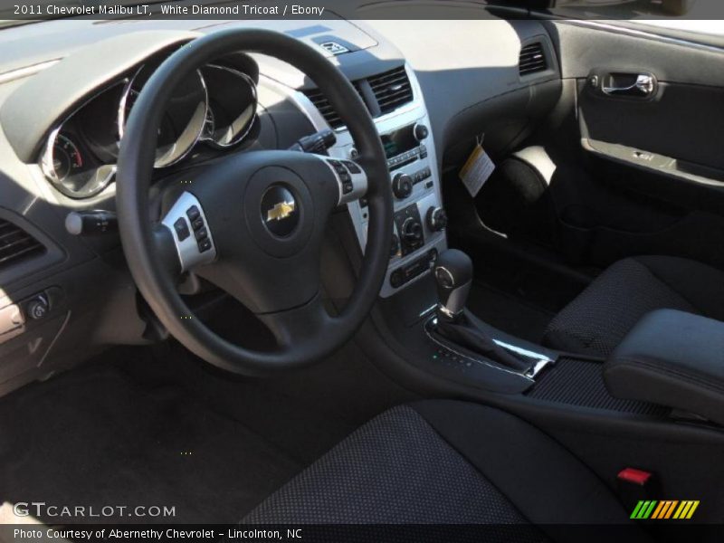 White Diamond Tricoat / Ebony 2011 Chevrolet Malibu LT