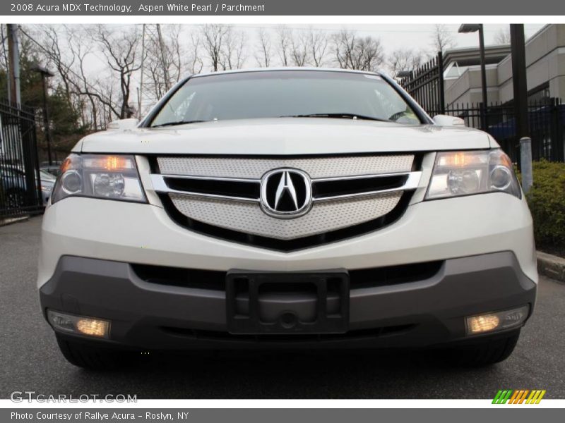 Aspen White Pearl / Parchment 2008 Acura MDX Technology