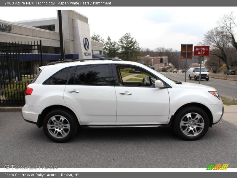 Aspen White Pearl / Parchment 2008 Acura MDX Technology