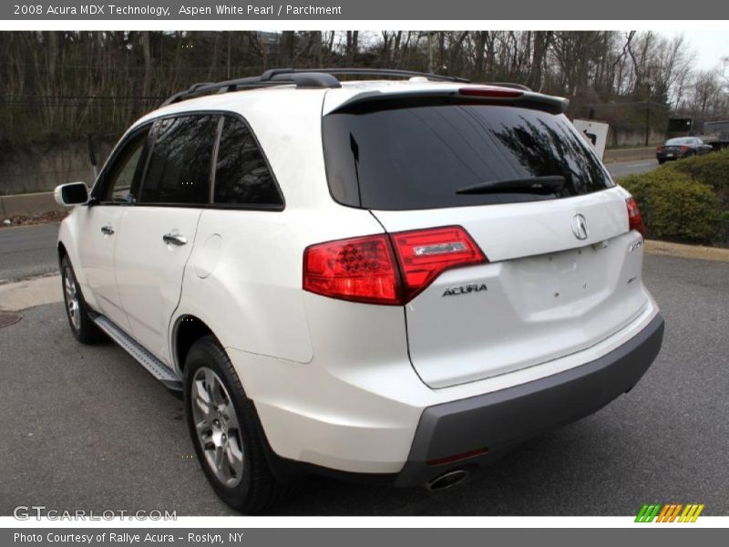 Aspen White Pearl / Parchment 2008 Acura MDX Technology