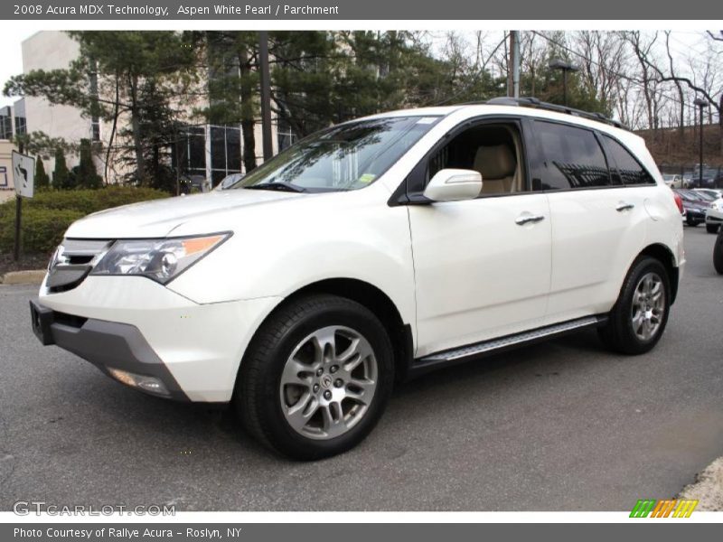 Aspen White Pearl / Parchment 2008 Acura MDX Technology