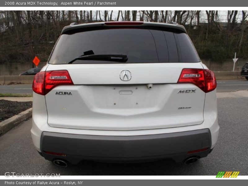 Aspen White Pearl / Parchment 2008 Acura MDX Technology