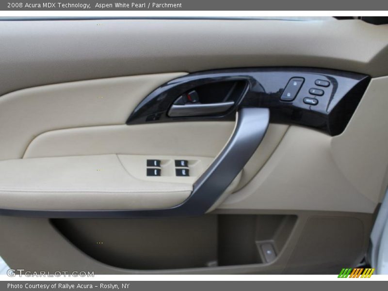 Aspen White Pearl / Parchment 2008 Acura MDX Technology