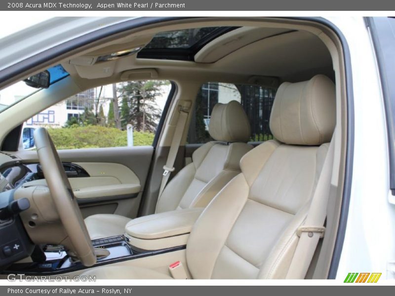 Aspen White Pearl / Parchment 2008 Acura MDX Technology