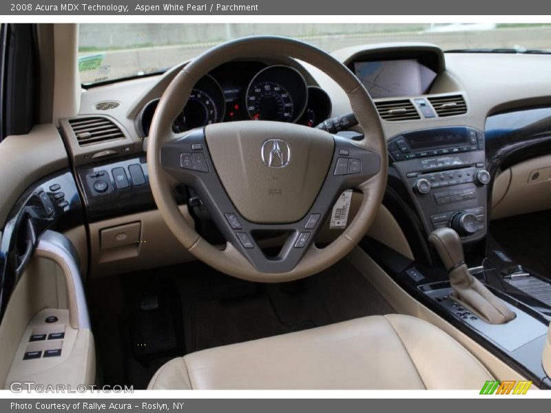 Aspen White Pearl / Parchment 2008 Acura MDX Technology