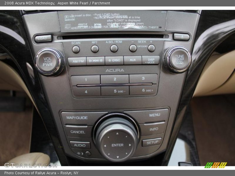 Aspen White Pearl / Parchment 2008 Acura MDX Technology