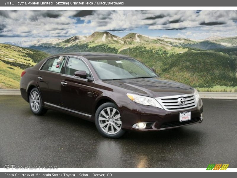 Sizzling Crimson Mica / Black/Bordeaux 2011 Toyota Avalon Limited