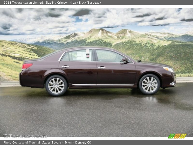 Sizzling Crimson Mica / Black/Bordeaux 2011 Toyota Avalon Limited