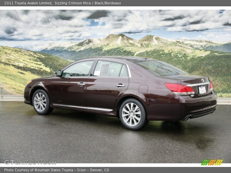 Sizzling Crimson Mica / Black/Bordeaux 2011 Toyota Avalon Limited