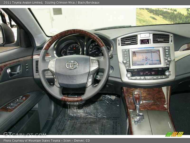 Sizzling Crimson Mica / Black/Bordeaux 2011 Toyota Avalon Limited