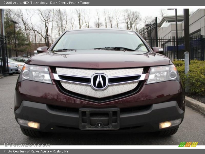 Dark Cherry Pearl / Taupe 2008 Acura MDX Technology