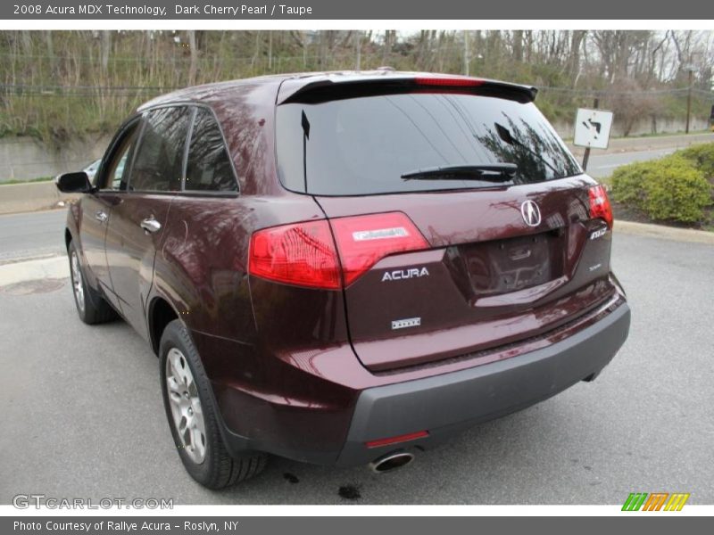 Dark Cherry Pearl / Taupe 2008 Acura MDX Technology