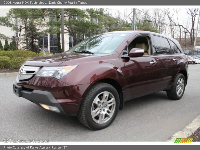 Dark Cherry Pearl / Taupe 2008 Acura MDX Technology