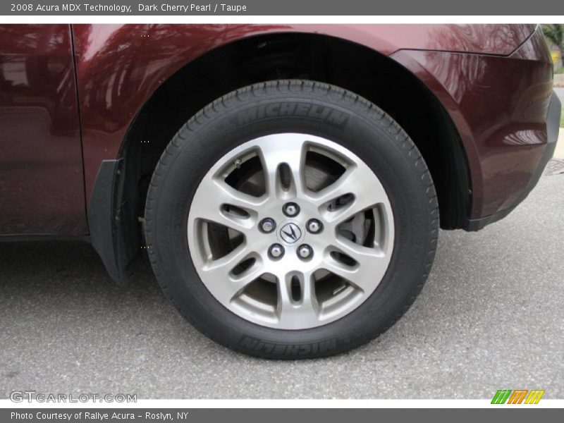 Dark Cherry Pearl / Taupe 2008 Acura MDX Technology